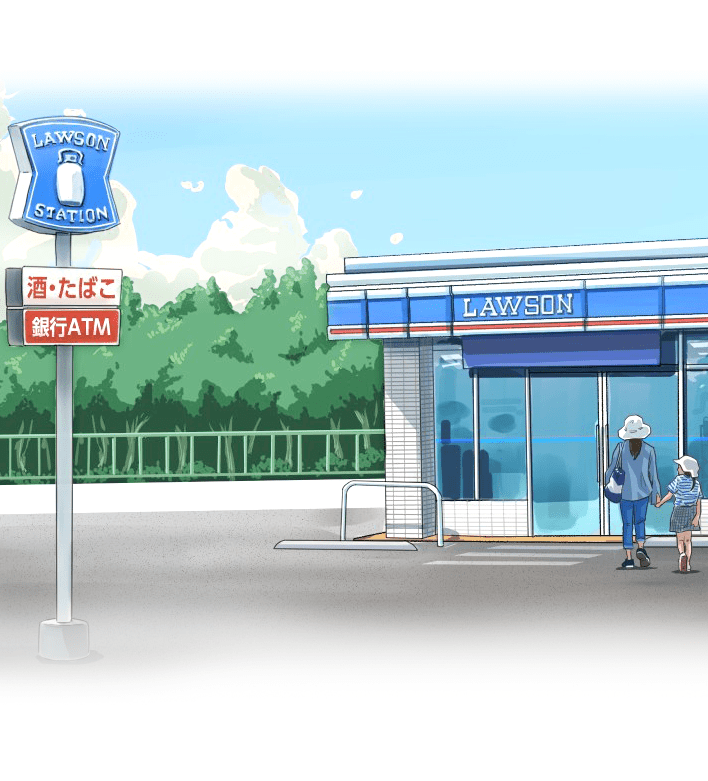 ローソンの外観イラスト